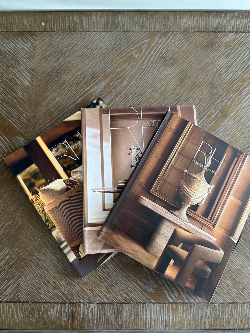 RH Coffee Table Books - Brown Cover